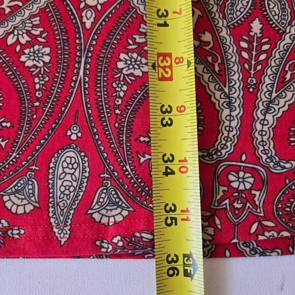 Amazon Womens Red Paisley Short Sleeve Loose Fitting Casual Dress Plus Size 2X - Picture 7 of 8